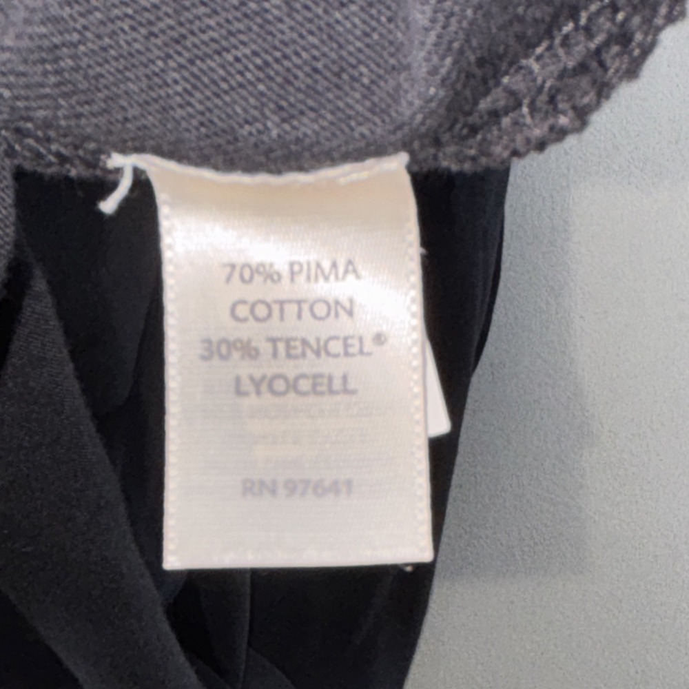 Pure Jill Cowl Neck Tunic Dress‎ L Lagenlook Swing Pima Cotton Tencel Pockets - Picture 9 of 13